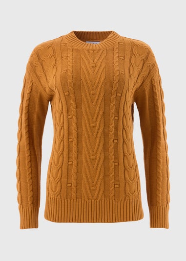 Mustard Cable Jumper Matalan