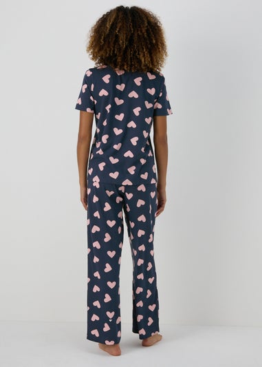 Navy Dreamer Heart Pyjama Set