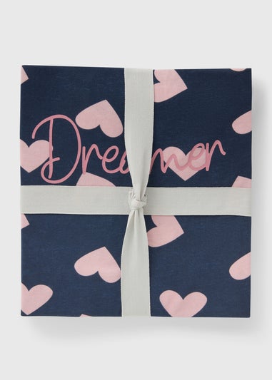 Navy Dreamer Heart Pyjama Set