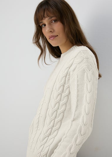 Cream Cable Knit Jumper