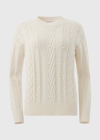 Cream Cable Knit Jumper