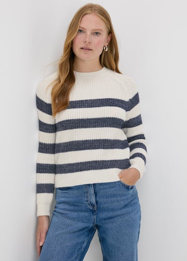 Navy Stripe Knitted Jumper