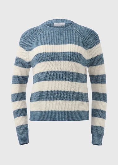 Blue Stripe Knitted Jumper