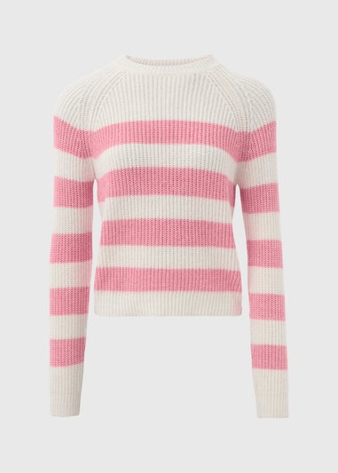 Pink Stripe Knitted Jumper