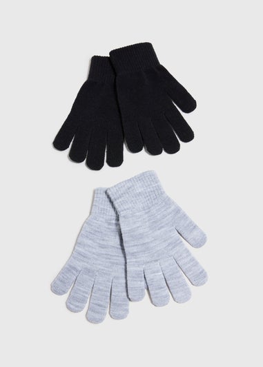 2 Pack Black & Grey Magic Gloves