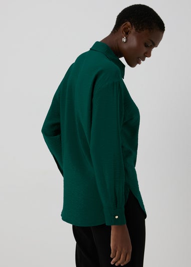 Et Vous Green Airflow Shirt