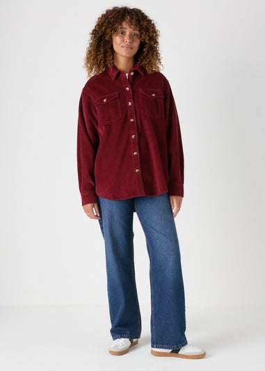 Burgundy Corduroy Shirt