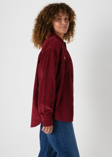 Burgundy Corduroy Shirt