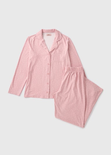 Pink Spot Traditional Pyjama Set