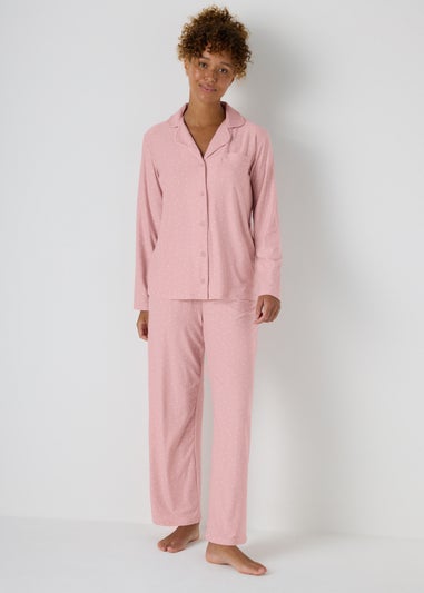 Pink Spot Traditional Pyjama Set