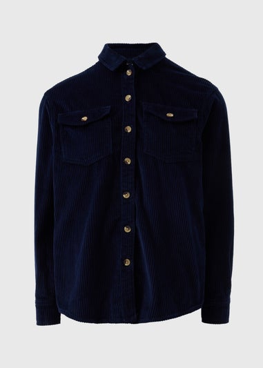 Navy Corduroy Shirt