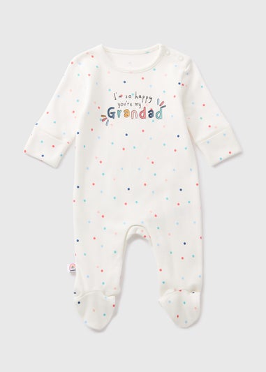 Baby Cream Grandad Sleepsuit (Newborn-18mths)