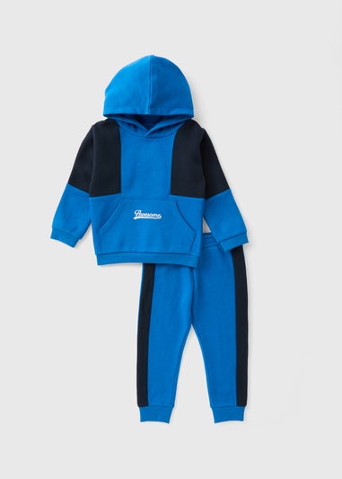 Boys Blue Hoodie & Jogging Bottom Set (1-7yrs)