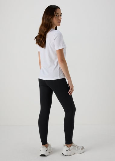 Black Body Shape Zip Leggings