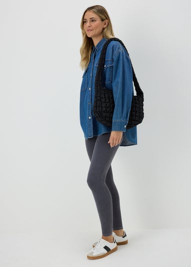 Charcoal Seam Free Leggings