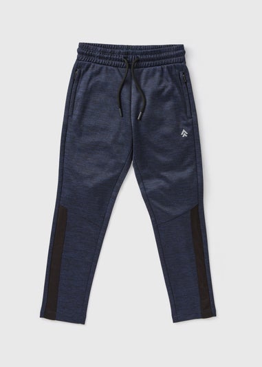 Boys Navy Sports Jogging Bottoms (7-15yrs)