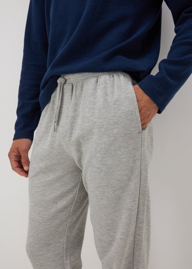 Grey Textured Pyjama Bottoms