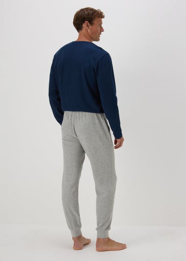 Grey Textured Pyjama Bottoms