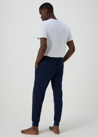 Navy Textured Pyjama Bottoms