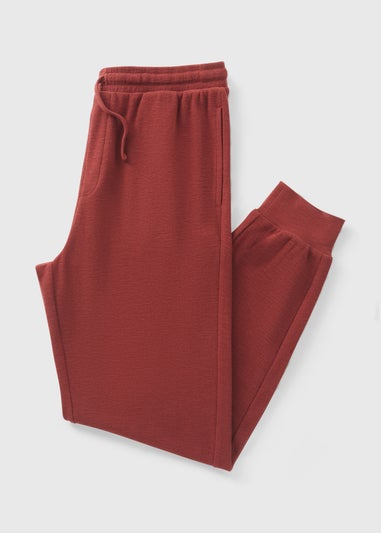 Burgundy Textured Pyjama Bottoms