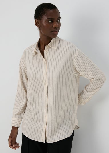 Et Vous Neutral Stripe Airflow Shirt