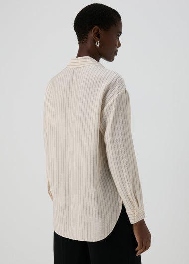 Et Vous Neutral Stripe Airflow Shirt