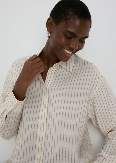 Et Vous Neutral Stripe Airflow Shirt