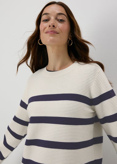 Papaya Petite Navy Stripe Jumper