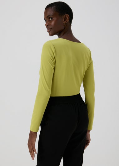 Et Vous Lime Square Neck Top