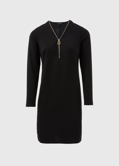 Et Vous Black Midi Jersey Dress