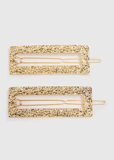 2 Pack Gold Texture Clips