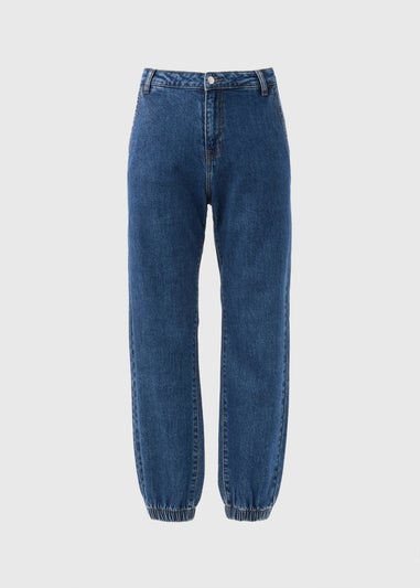 Mid Wash Parachute Jeans