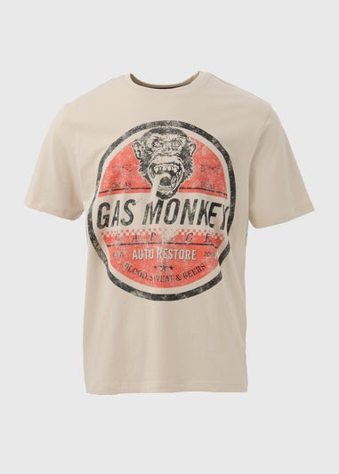 Stone Gas Monkey Print T-Shirt