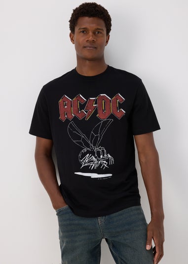 Black ACDC T Shirt Matalan