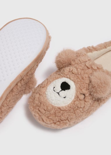 Brown Bear Design Slippers