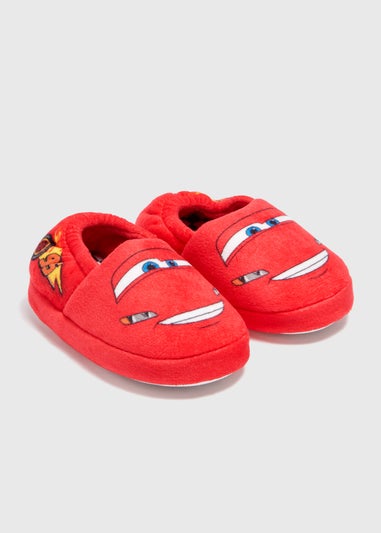 Disney Cars Kids Red Slippers (Younger 4-12)