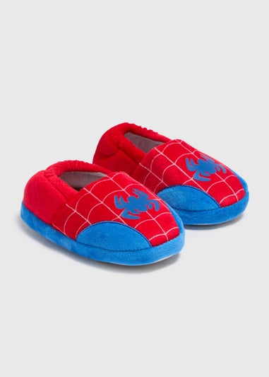 Spiderman Boys Red Slippers (Younger 4-12)