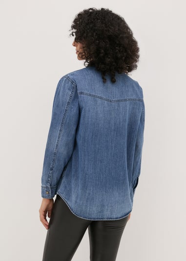 Blue Wash Denim Shirt