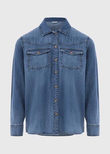 Blue Wash Denim Shirt