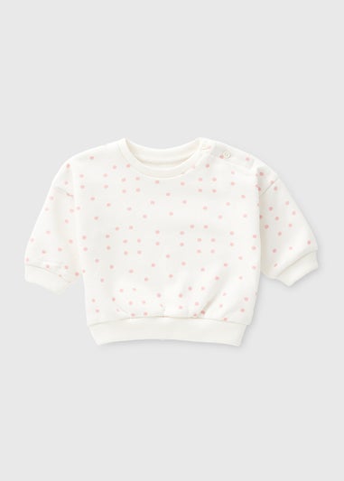 Baby Cream Crew Neck Sweatshirt (Newborn-23 mths)