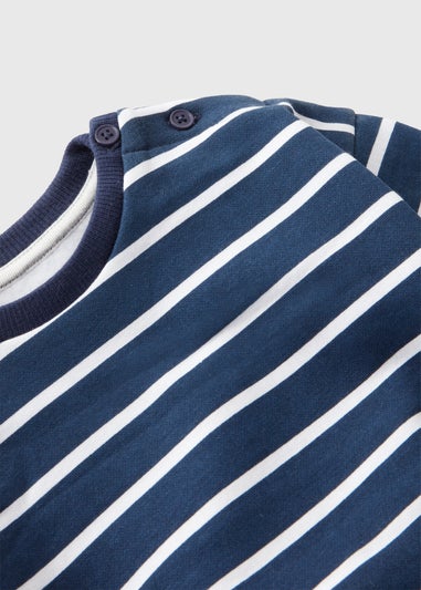 Baby Navy Striped Sweatshirt (Newborn-23mths)