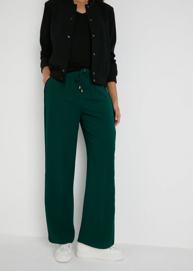 Et Vous Green Wide Leg Trousers