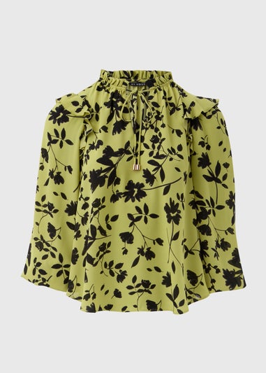 Et Vous Lime Floral Blouse