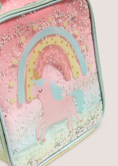 Pink Sparkly Unicorn Lunch Bag (21x24x8cm)