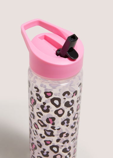 Pink Leopard Print Drinks Bottle (24x6.5cm)