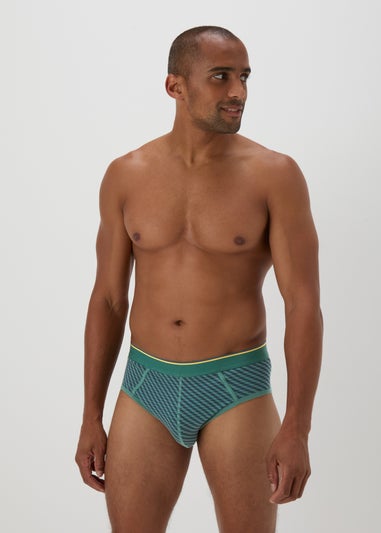 4 Pack Multicolour Stripe Briefs