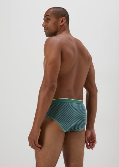 4 Pack Multicolour Stripe Briefs