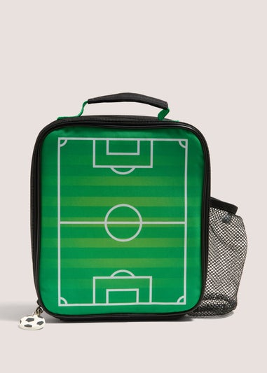 Black Football Field Lunch Bag & Snack Box