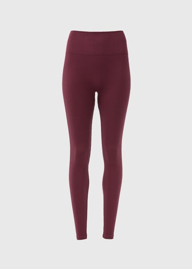 Burgundy Seamless Leggings