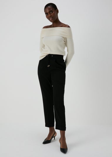 Et Vous Black Tapered Trousers